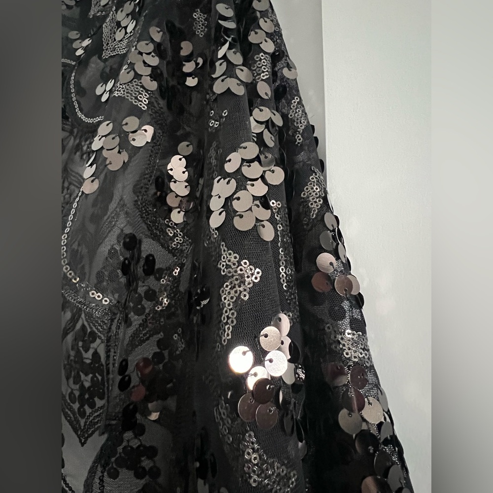 Joan Rivers Classic Collection Scarf/Wrap Accessory. OS. Black Sequins‎ Holiday - Picture 5 of 7